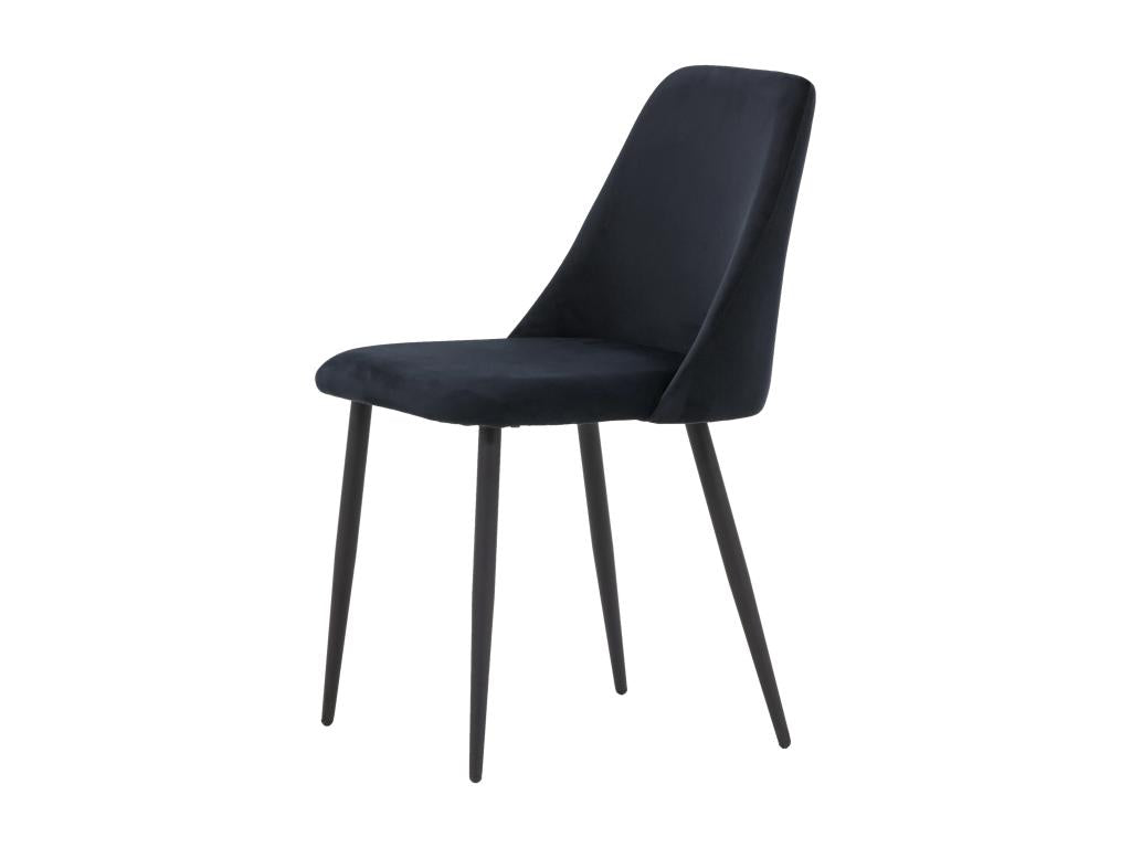 Chaise noire, 49 x 56 x 87 cm
