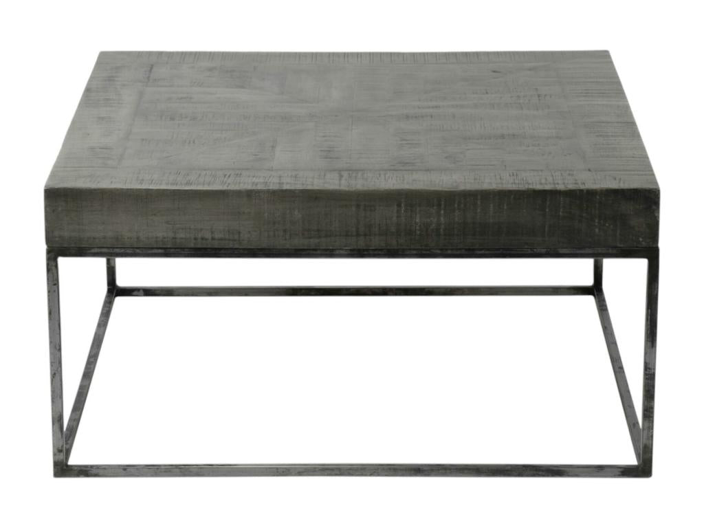 Table basse en bois massif beige