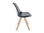 Fauteuil en similicuir noir