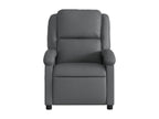 Fauteuil d'appoint en similicuir gris