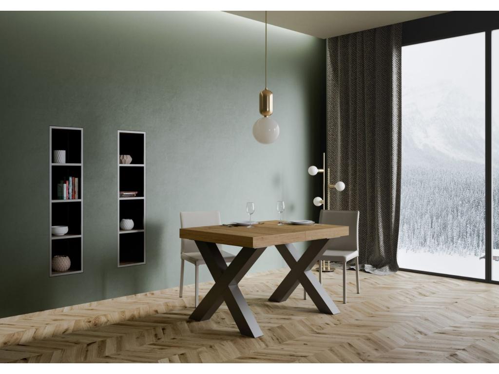 Table en chêne naturel, 90 x 130 cm