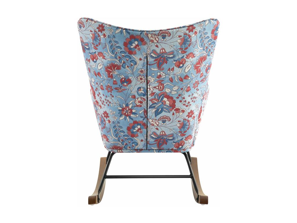 Fauteuil d'appoint en velours marron