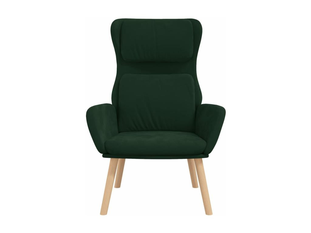 Fauteuil d'appoint en velours vert - dlz1766456650324