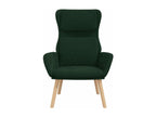 Fauteuil d'appoint en velours vert - dlz1766456650324