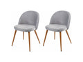 Fauteuil d'appoint en velours gris - dlz1766457044924