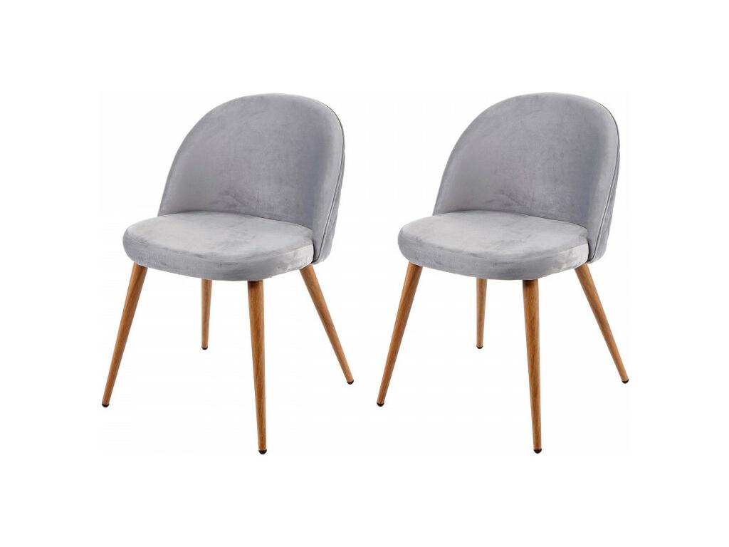 Fauteuil d'appoint en velours gris - dlz1766457044924