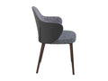Fauteuil en cuir gris