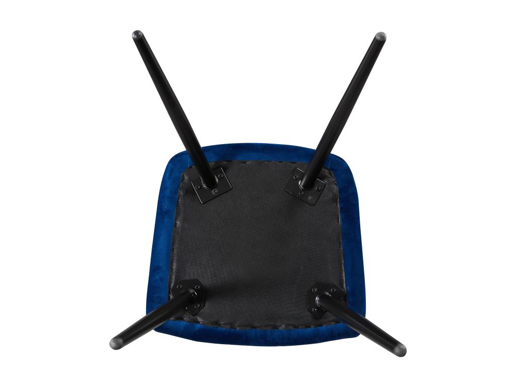 Meubles d'intérieur en velours bleu