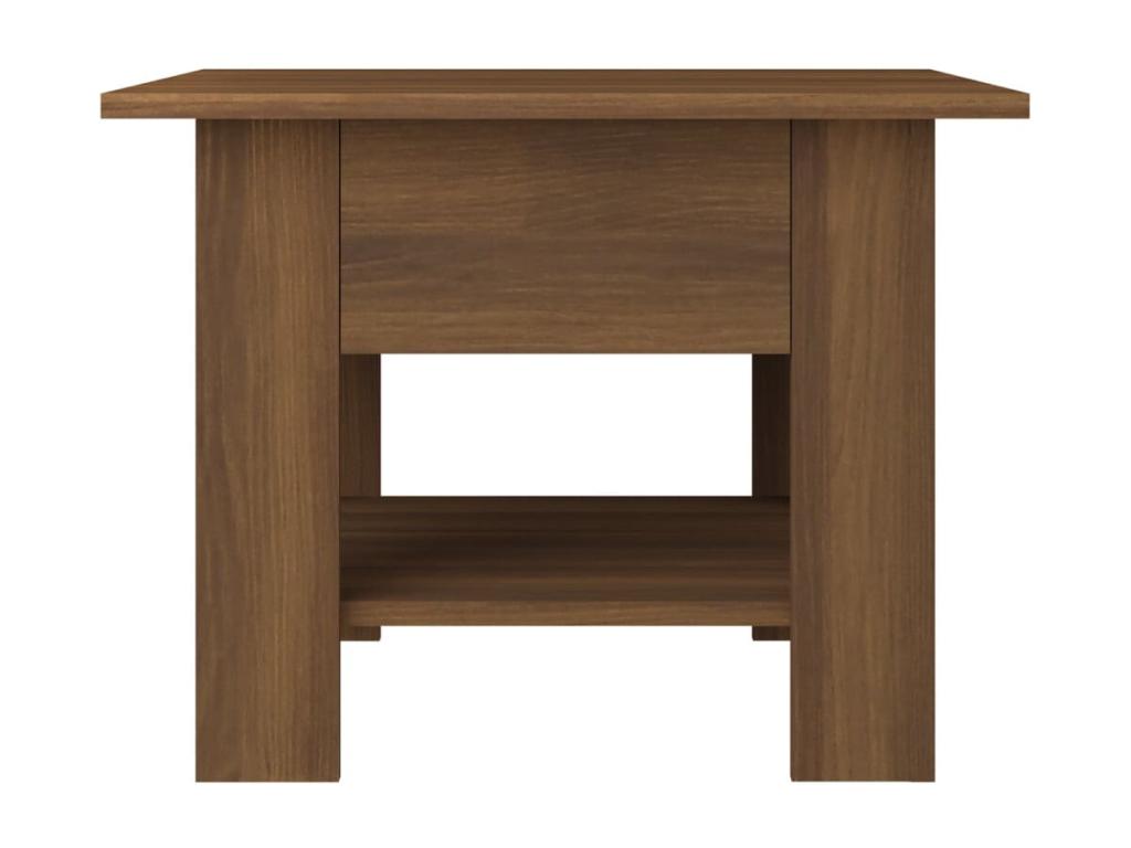 Table basse en chêne brun, 55 x 55 x 42 cm