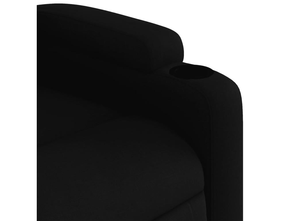 Fauteuil d'appoint en tissu noir