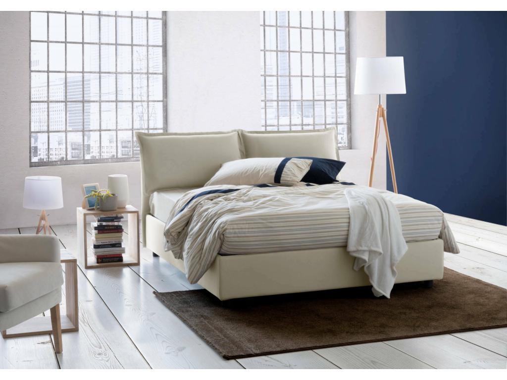 Matelas en tissu beige, 160 x 200 cm - dlz1766456985089