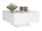 Table basse blanche, 60 x 60 x 31,5 cm