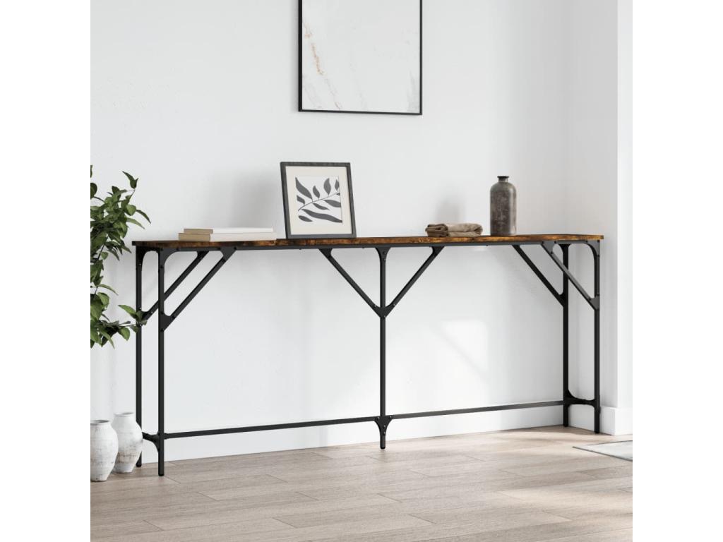 Table en bois d'ingénierie naturel, 180 x 23 x 75 cm