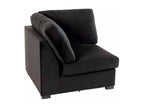 Fauteuil d'appoint en velours noir