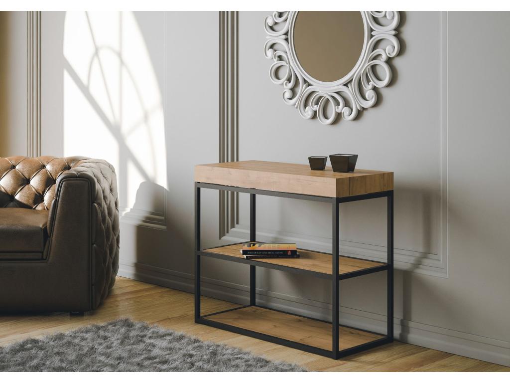 Meuble de maison en chêne naturel, 90 x 40 cm