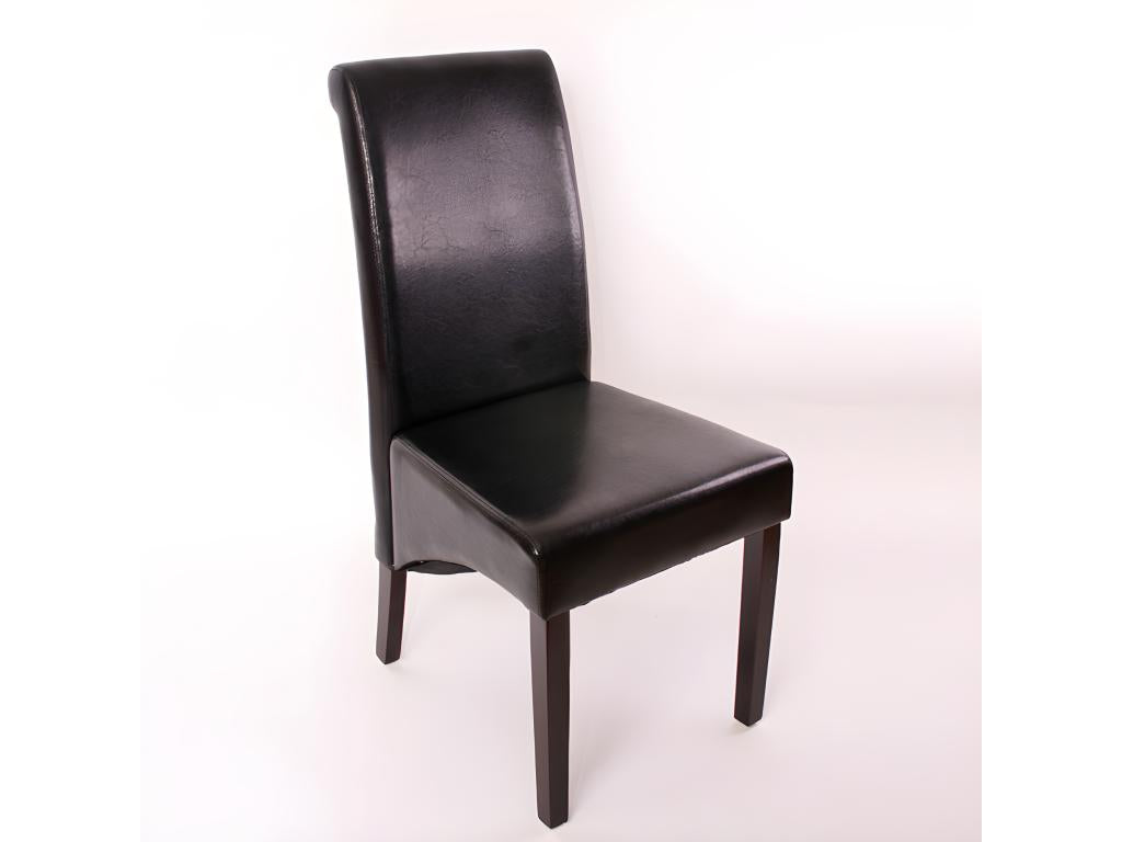 Fauteuil en cuir noir