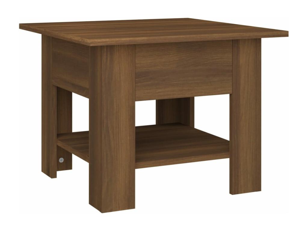 Table basse en chêne brun, 55 x 55 x 42 cm