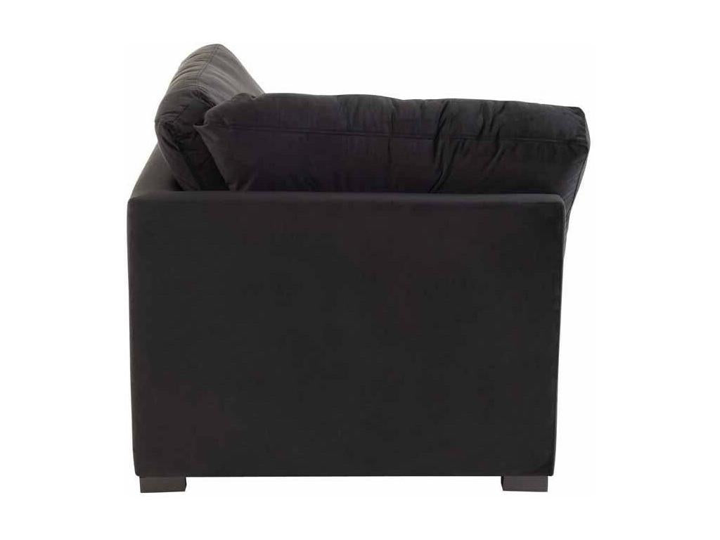 Fauteuil d'appoint en velours noir