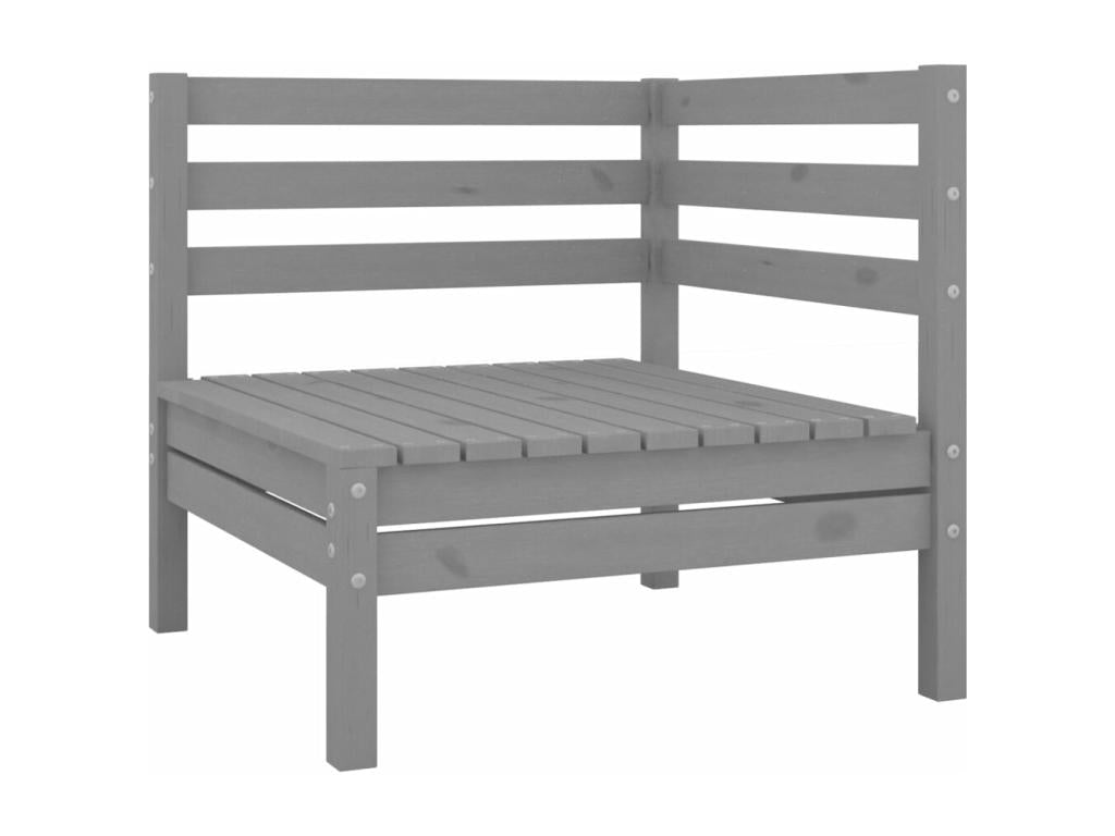 Ensemble de mobilier de jardin en pin gris - dlz1766456826865
