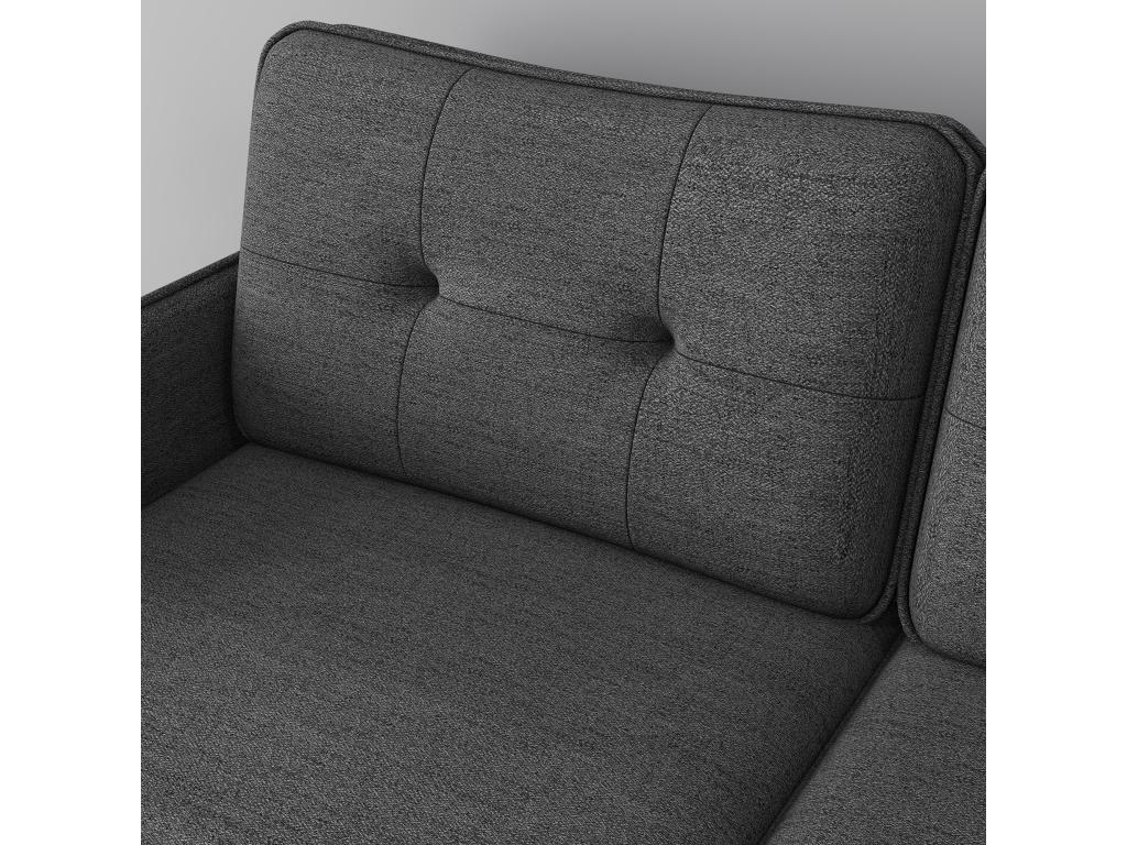 Canapé en tissu anthracite