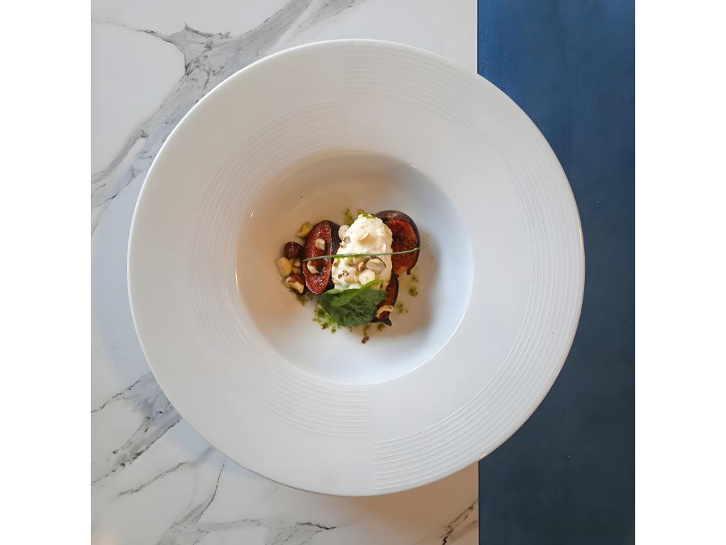 Meuble de maison en marbre blanc, 60 x 60 cm