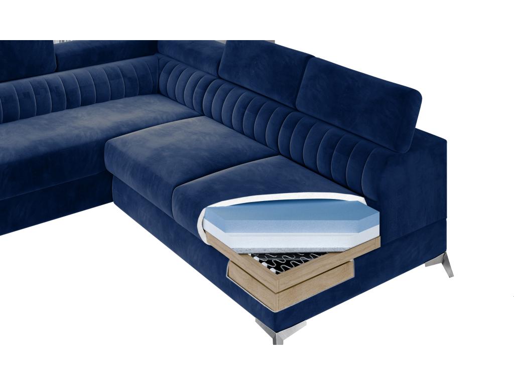 Canapé-lit en velours noir