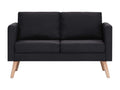 Canapé en tissu noir