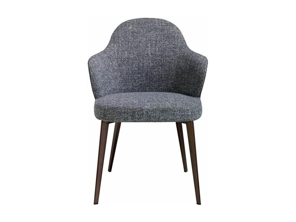 Fauteuil en cuir gris