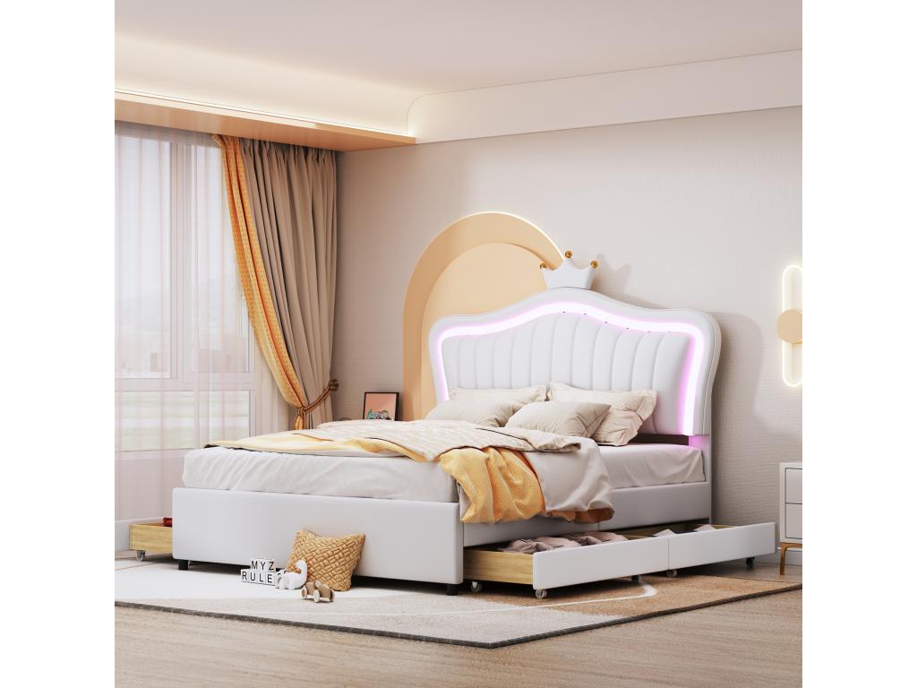 Meubles blancs pour la maison, 140 x 200 cm - dlz1766456518302