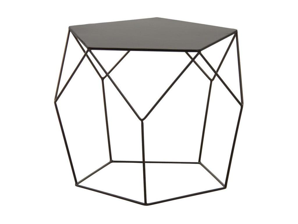 Table basse en métal gris