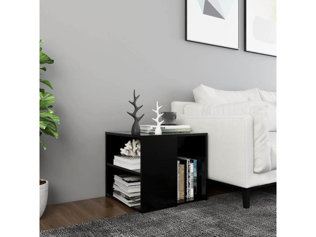 Table d'appoint noire, 50 x 50 x 45 cm