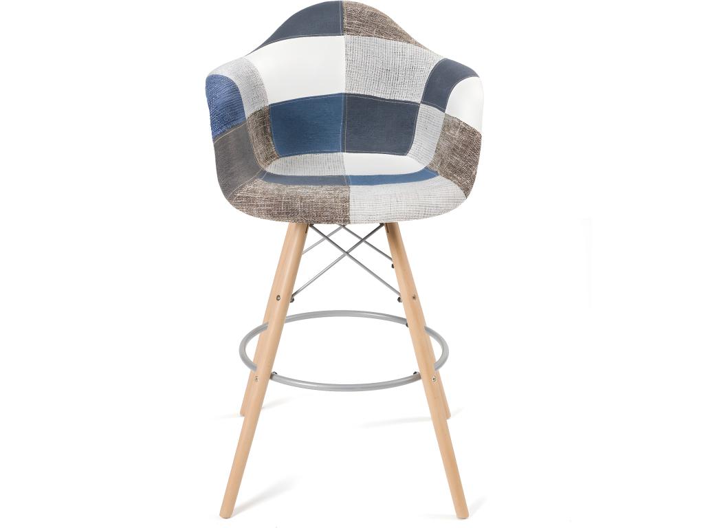 Chaise en tissu bleu - dlz1766456849103