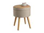 Pouf beige, 35,5 x 35,5 x 45,5 cm