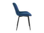 Fauteuil en velours bleu