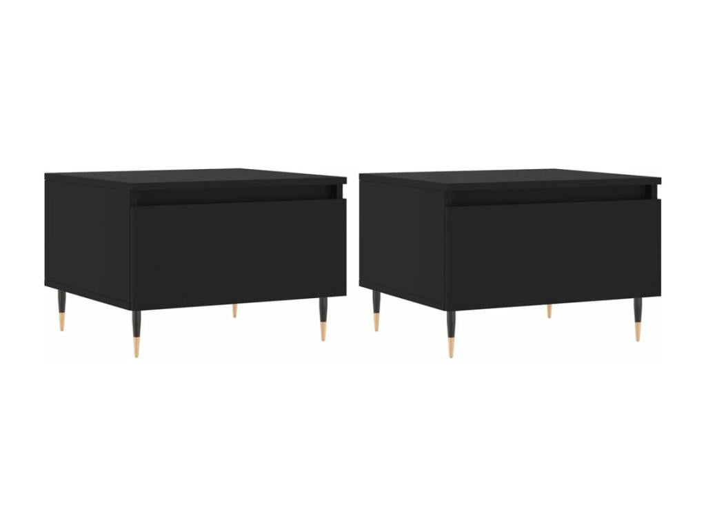 Meuble de maison en bois d'ingénierie noir, 50 x 46 x 35 cm