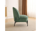 Fauteuil d'appoint en velours vert - dlz1766457114443