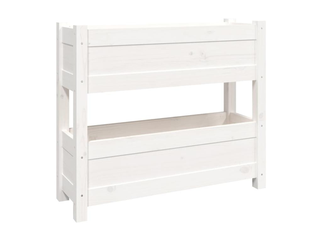 Meuble de maison en bois massif blanc, 77 x 25 x 66 cm