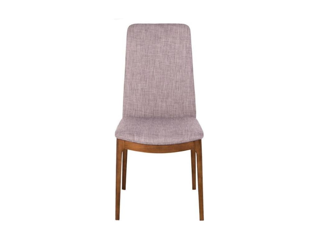 Chaise en tissu gris